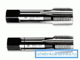 Taps for cutting inside a pipe or hole are labeled according to the type of joint to be made. Taps for cutting inside a pipe or hole are labeled according to the type of joint to be made.