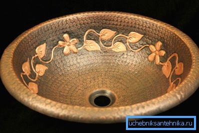 Copper mini sink for bathroom Copper mini sink for bathroom