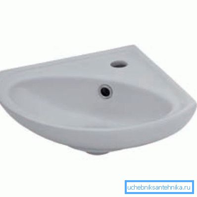 Miniature corner sink. Miniature corner sink.