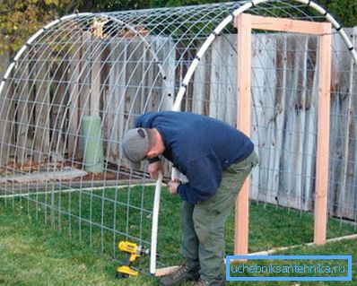 Greenhouse model on two plastic arches Greenhouse model on two plastic arches
