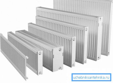 Model range of steel heating devices Kermi