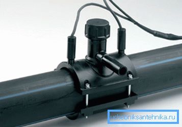 Installation of electrowelded saddle Installation of electrowelded saddle