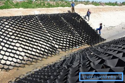 Geogrid installation