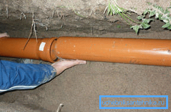 Installation of sewage Installation of sewage