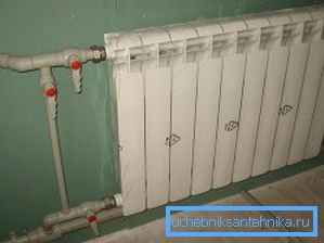 Installation of the heating system with plastic pipes