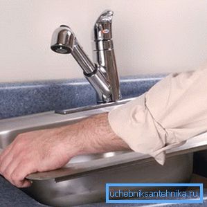Do-it-yourself mounting the sink Do-it-yourself mounting the sink