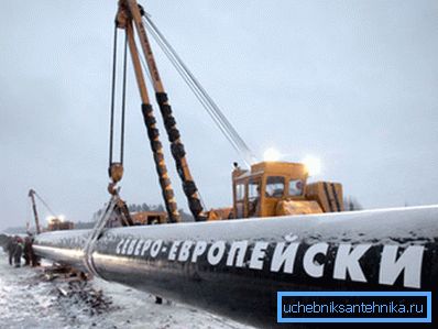 Installation of pipe gas pipeline strength class K60 Installation of pipe gas pipeline strength class K60