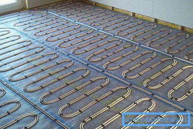 Installation of a water-heated floor is very complicated and expensive. Installation of a water-heated floor is very complicated and expensive.