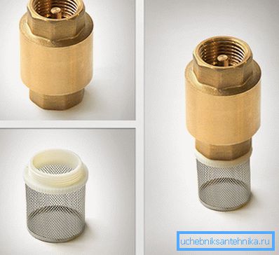Mount the filter and check valve. Mount the filter and check valve.