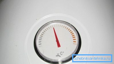 My boiler is set to heat up to about 45 degrees.