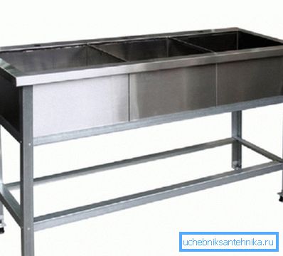 Stainless steel sink for the dining room is available in ready-made form. Stainless steel sink for the dining room is available in ready-made form.