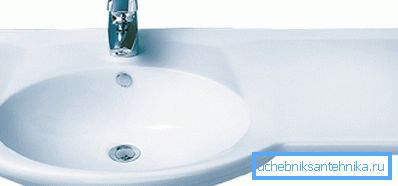 Sink with extra shelf Sink with extra shelf