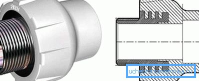 Polypropylene outer fitting