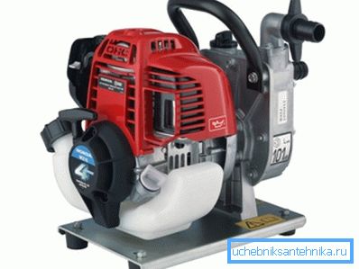 In the photo - Honda VX10K1 self-priming motor pump.