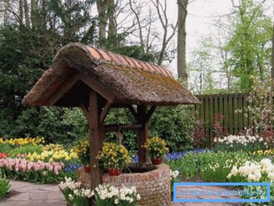 In the photo - the option of decorating buildings with flowers