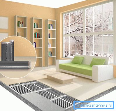 The photo shows the location of the infrared mats. The photo shows the location of the infrared mats.
