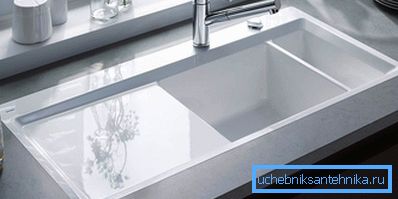 The photo shows the built-in sink.