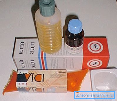 In the photo - a two-component epoxy resin