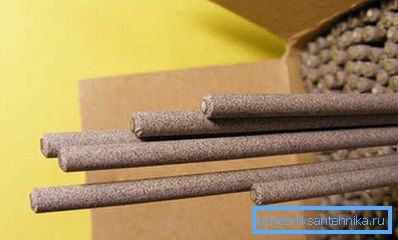 In the photo - electrodes required for electric welding of metal. In the photo - electrodes required for electric welding of metal.