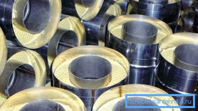 In the photo: elements with an internal diameter of 115-120 mm are most often used in private building. In the photo: elements with an internal diameter of 115-120 mm are most often used in private building.