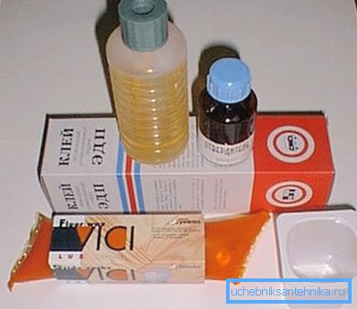 On the photo - epoxy glue with hardener. On the photo - epoxy glue with hardener.
