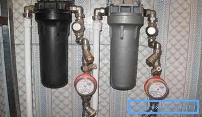 In the photo: if you have both hot and cold water supplied, then you will need two cleaning units In the photo: if you have both hot and cold water supplied, then you will need two cleaning units