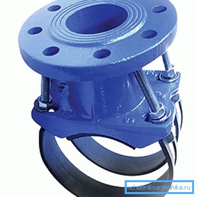 In the photo - flange saddle In the photo - flange saddle