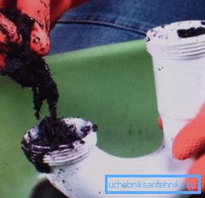 On the photo is a mud plug, which is found in every second sewer pipe