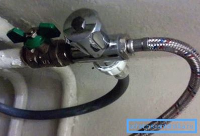 On the photo - how to install a water tap On the photo - how to install a water tap
