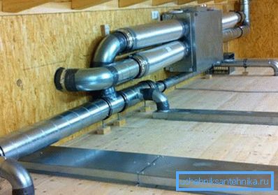 In the photo - channel ventilation system