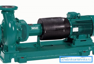 In the photo - a console pump from the German company Wilo. In the photo - a console pump from the German company Wilo.