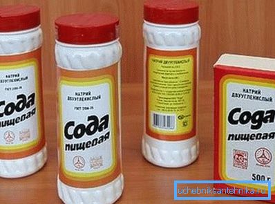 In the photo - kitchen soda, which can be used to clean the toilet In the photo - kitchen soda, which can be used to clean the toilet