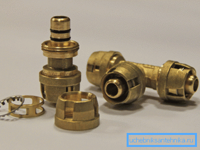 In the photo - brass push-fitting. In the photo - brass push-fitting.