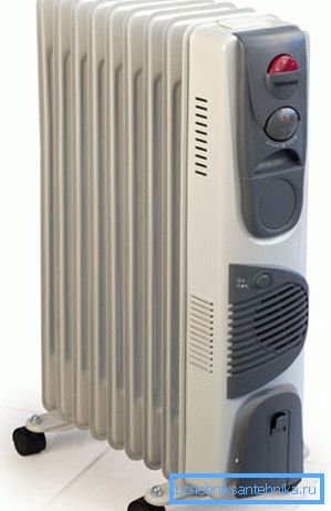 In the photo - oil portable radiator In the photo - oil portable radiator
