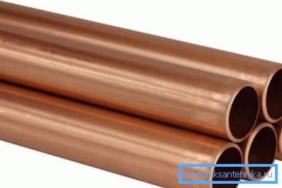 On the photo - copper pipes On the photo - copper pipes