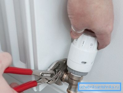 In the photo - installation of the regulator