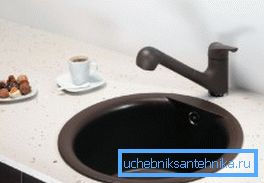 In the photo: a 40 cm sink can also be round if it is suitable for your kitchen. In the photo: a 40 cm sink can also be round if it is suitable for your kitchen.