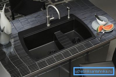 In the photo: stone sinks are not only functional, but also look very stylish. In the photo: stone sinks are not only functional, but also look very stylish.