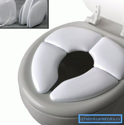On the photo soft portable baby seat
