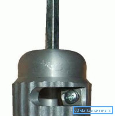 On a photo - a nozzle on a drill On a photo - a nozzle on a drill