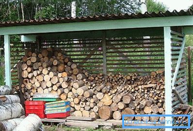 In the photo - canopy for storing firewood In the photo - canopy for storing firewood