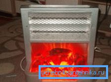 The photo is an uneconomical spiral fireplace 