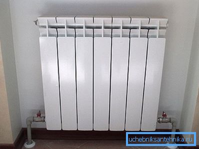 In the photo - the bottom connection of the radiator. In the photo - the bottom connection of the radiator.