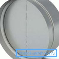 In the photo: the air check valve for ventilation protects the room from the penetration of outside air. In the photo: the air check valve for ventilation protects the room from the penetration of outside air.