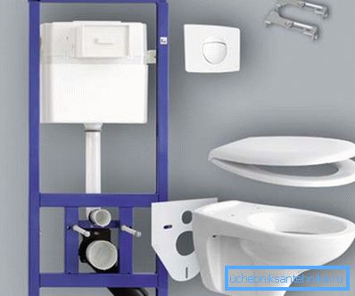 In the photo - the main elements that make up the toilet In the photo - the main elements that make up the toilet
