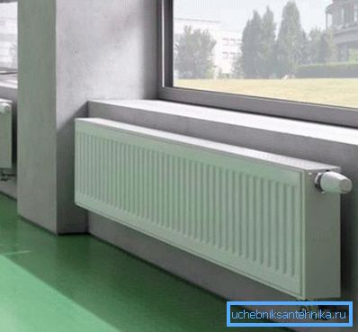 On the photo - panel batteries Kermi