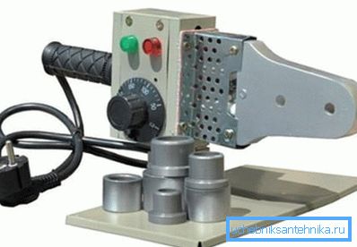 In the photo - a soldering iron for polypropylene. In the photo - a soldering iron for polypropylene.