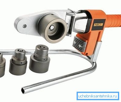 On the photo - soldering iron with nozzles On the photo - soldering iron with nozzles