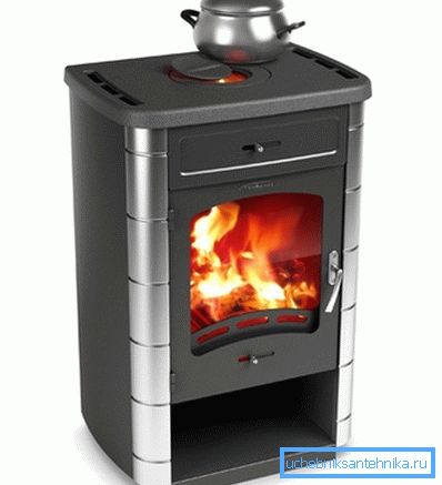In the photo - a long burning oven with a Yauza hob. In the photo - a long burning oven with a Yauza hob.