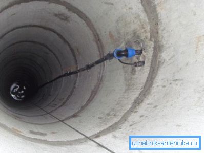 The photo shows the plumbing in the usual well. The photo shows the plumbing in the usual well.